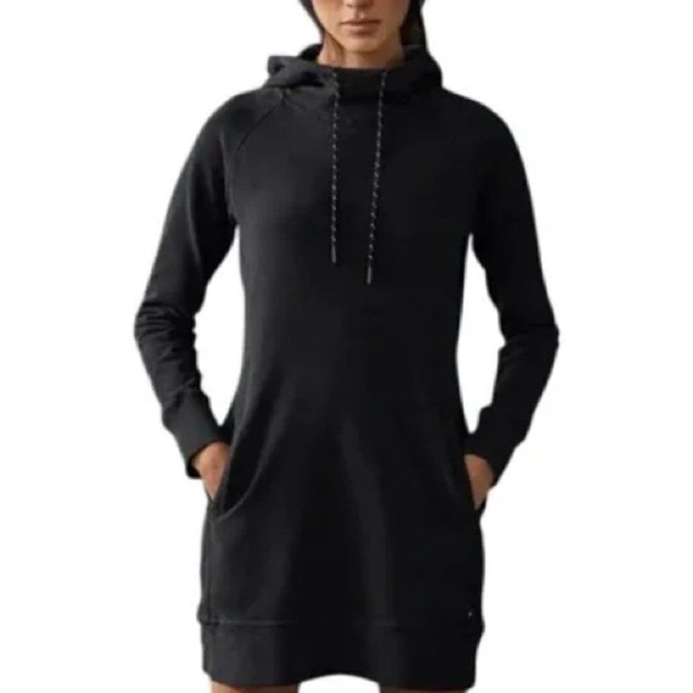 American Giant Black Hoodie Dress Size Small EUC‎